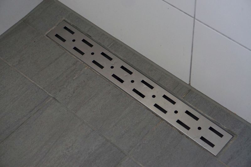 Walk-In Shower with Linear Drain